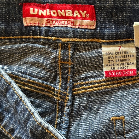 UNIONBAY Blue Jean Shorts Classic Carpenter Denim Style - Picture 6 of 6